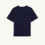 CAMISETA DE ALGODÓN CON LOGO BORDADO AZUL
